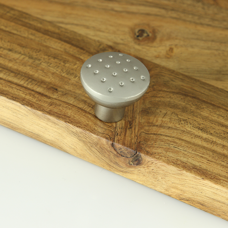 Ручка-кнопка мебельная Trodos "ZY-15" сплав ЦАМ, никель