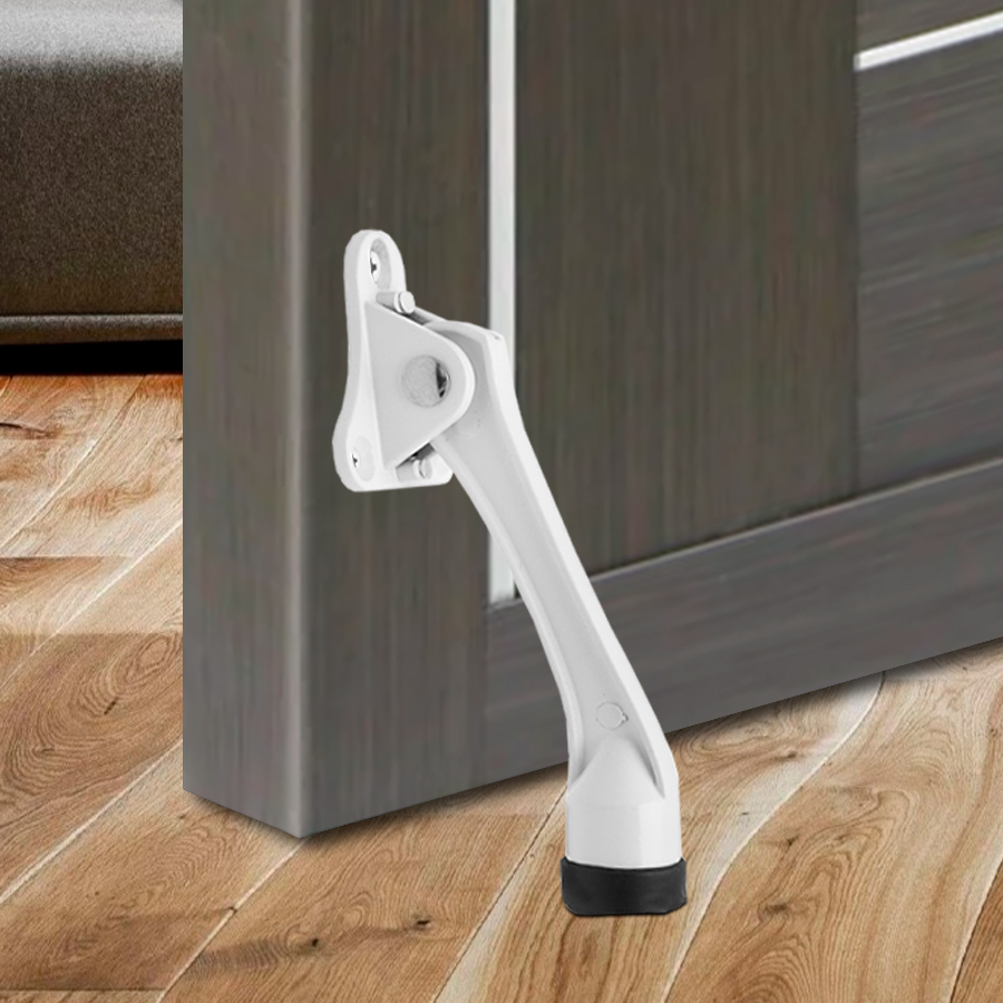 Упор дверной Trodos Козья ножка Н130 белый