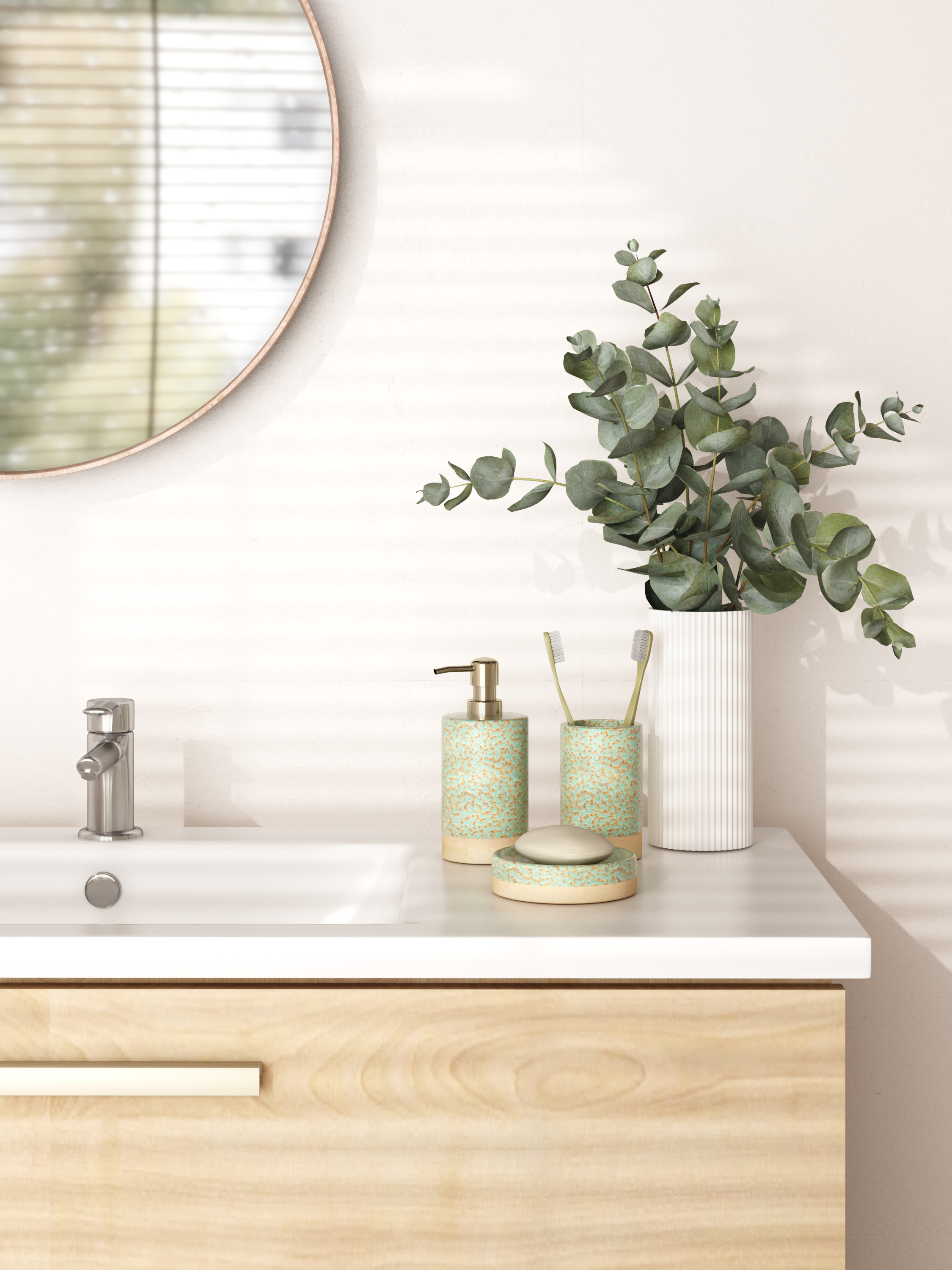 Стакан для зубных щеток Zenfort "Камея", керамика