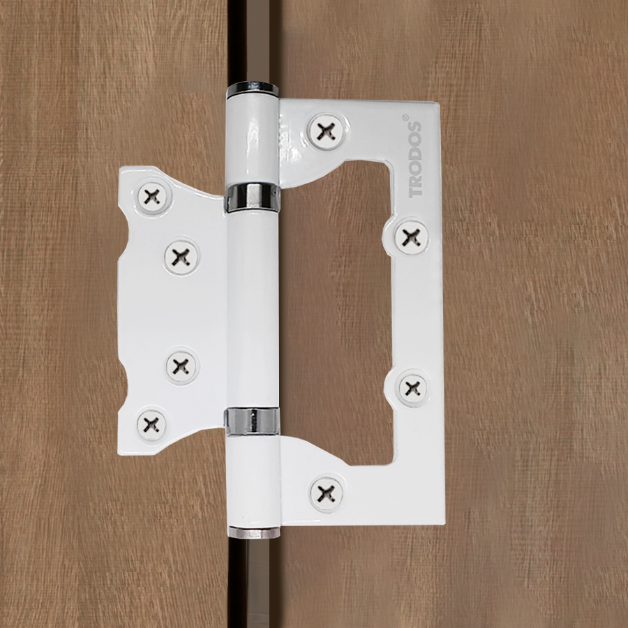 Петля накладная Trodos 100х75х2,5 WW без врезки, белый 