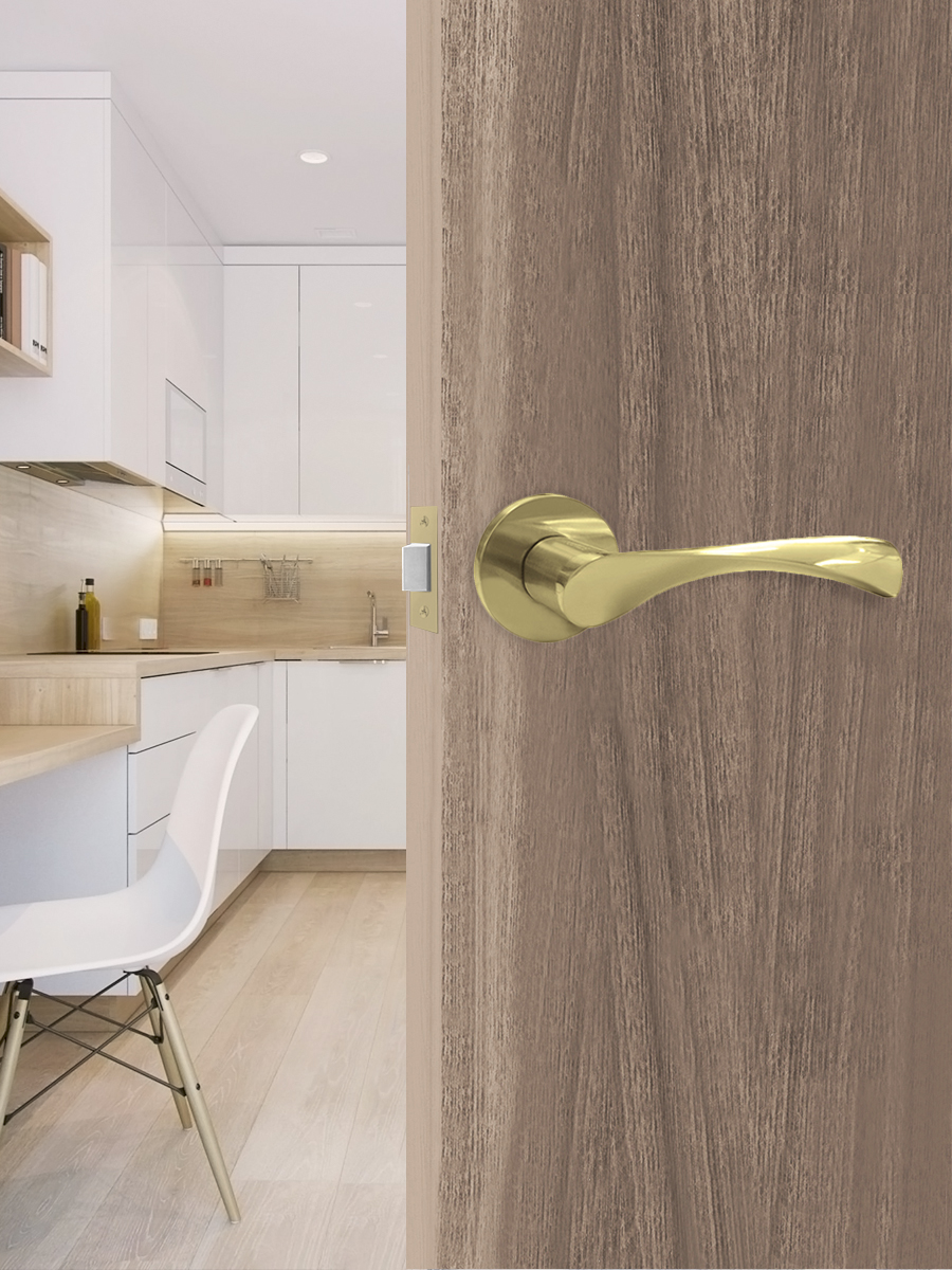 Ручка раздельная Trodos "11" серия 06 slim, золото