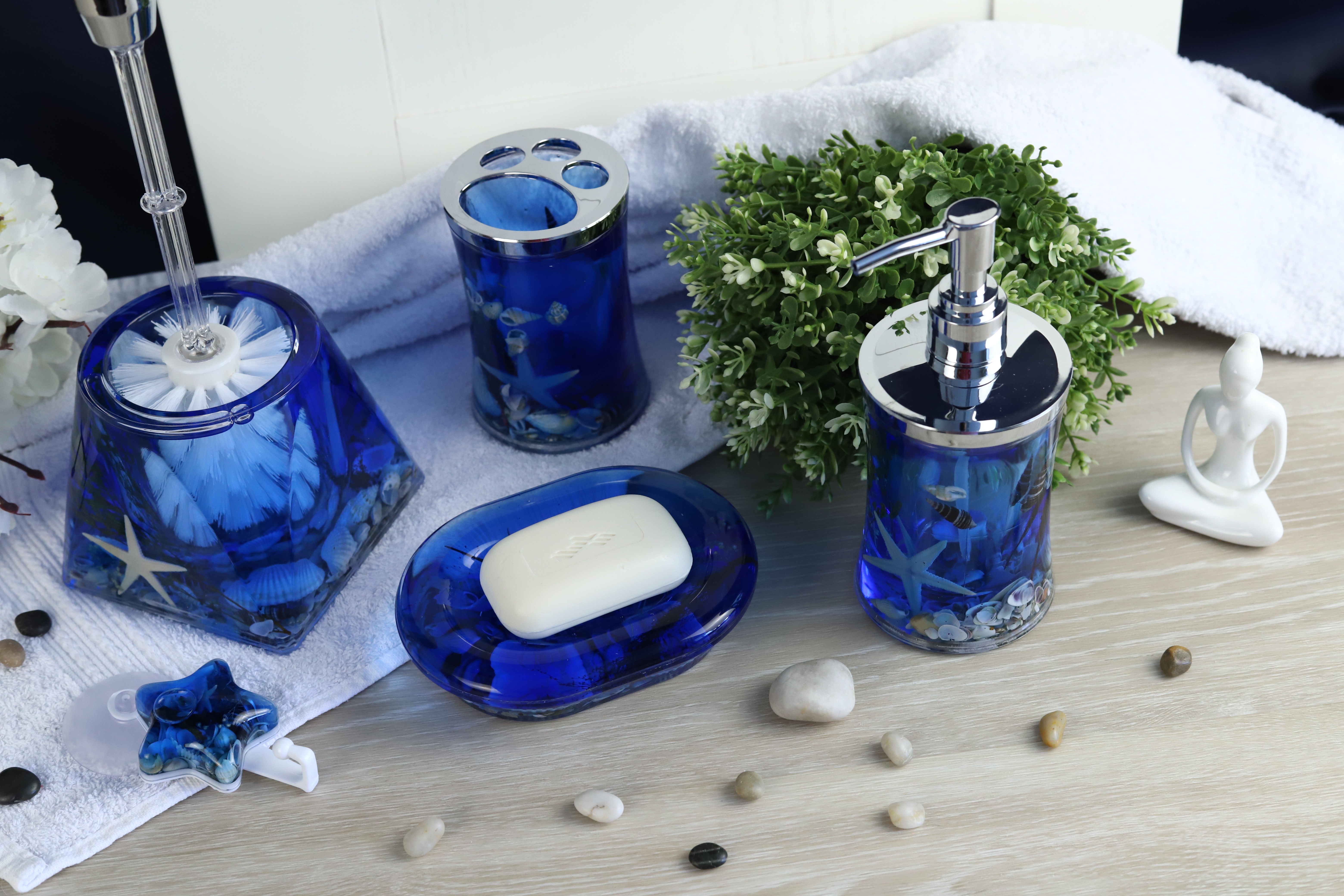 Крючок одинарный Delphinium коллекция "Блюз", пластик