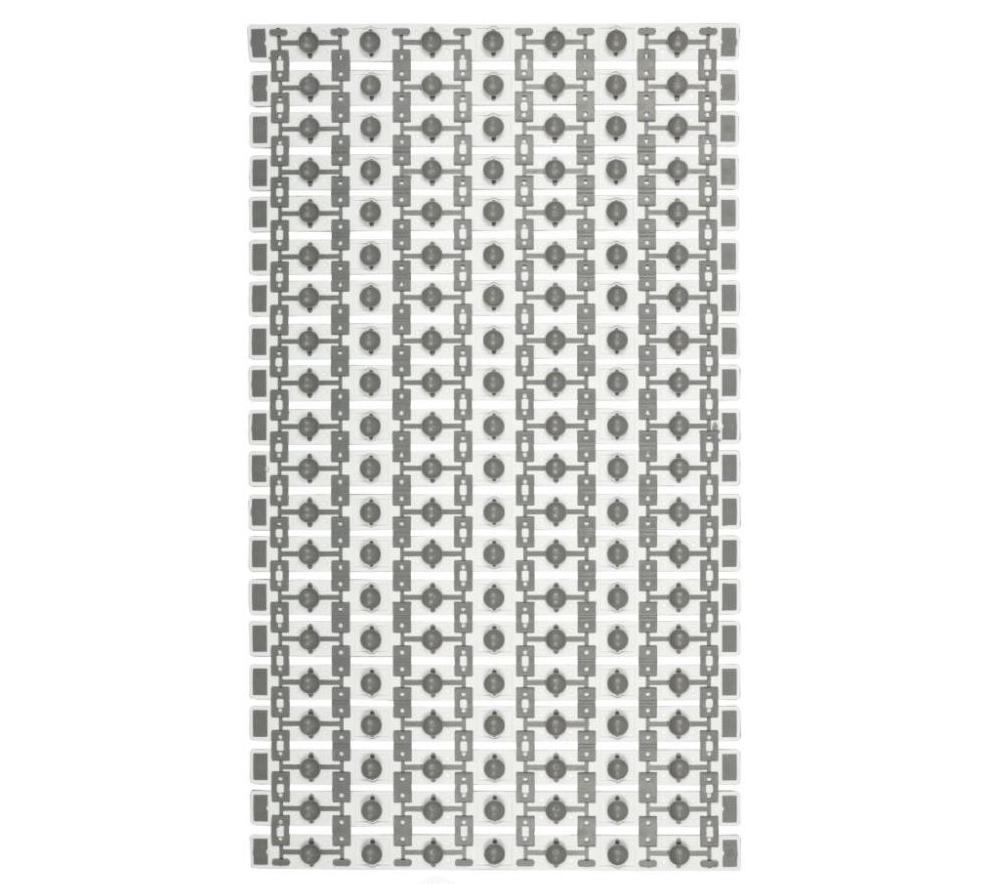 Ковер противоскользящий Delphinium "Идеал" 38x69см, серый