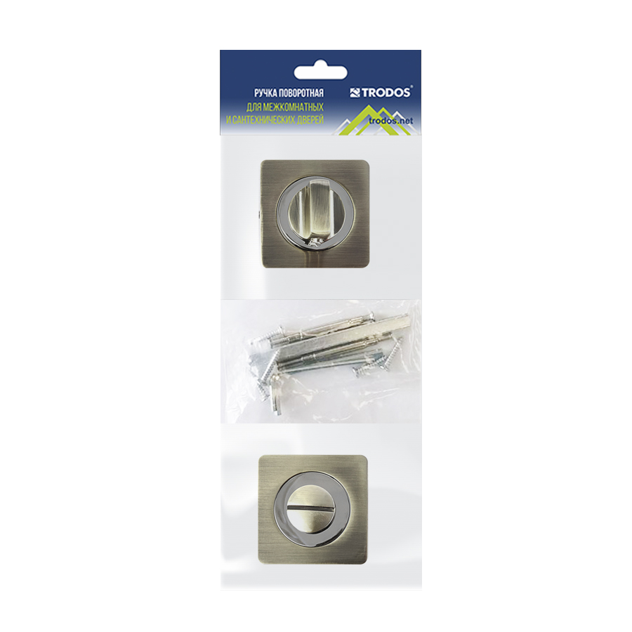 Ручка поворотная Trodos "BK" серия 02, бронза