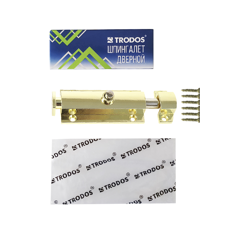 Шпингалет Trodos ZY-118/L80 GP автомат, золото