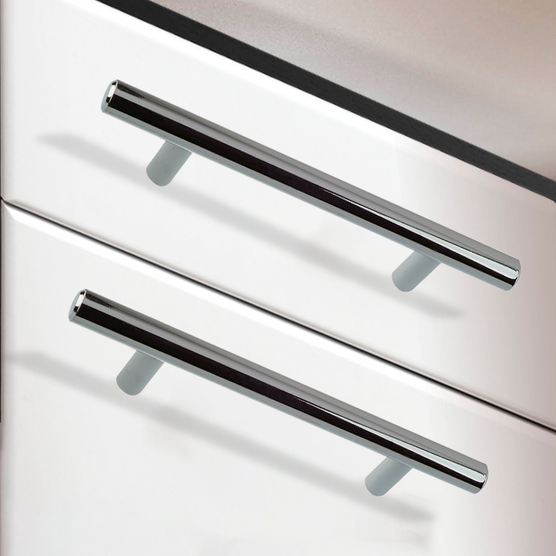 Ручка-рейлинг мебельная Trodos "8926" D12х192-252мм сталь, хром