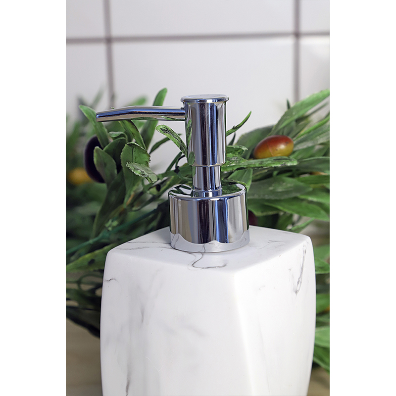 Дозатор для жидкого мыла Zenfort коллекция "Мрамор", полирезина