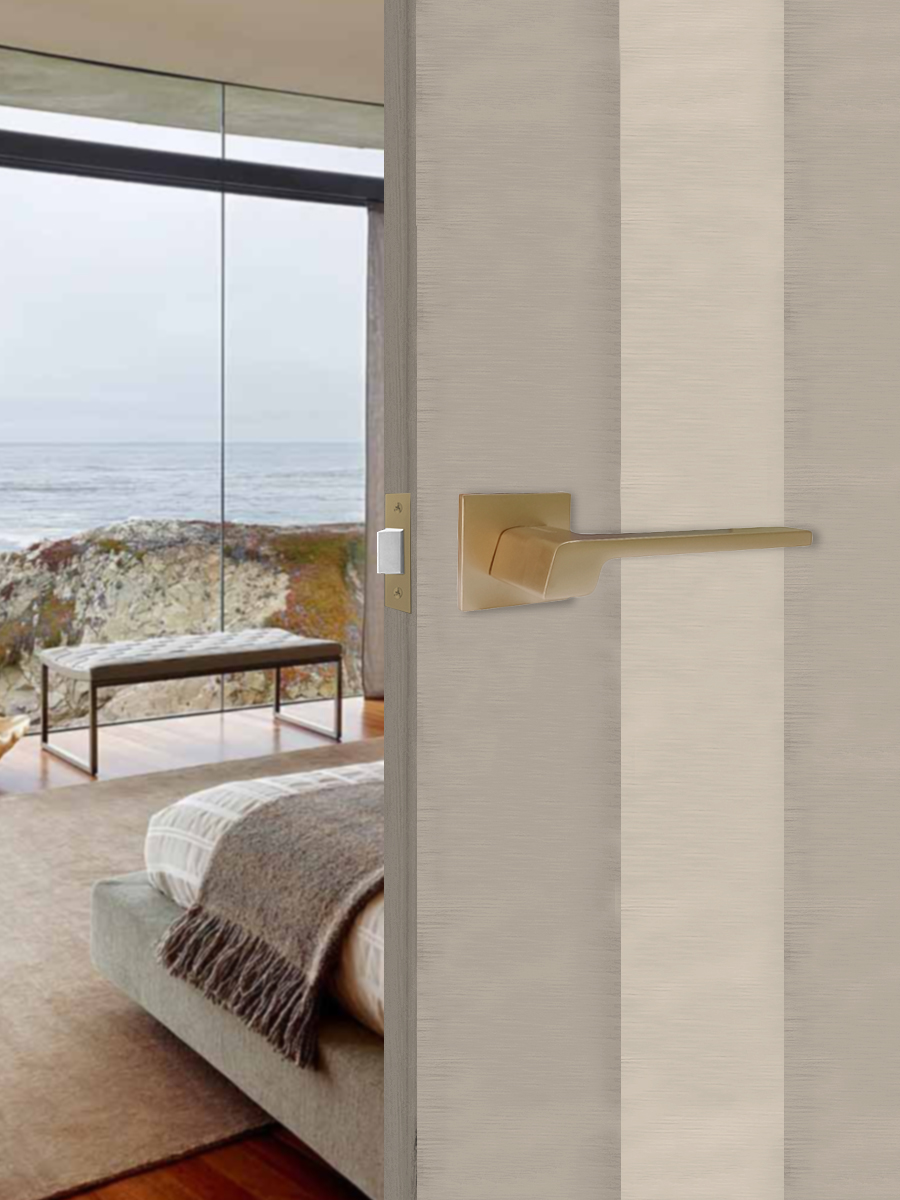 Ручка раздельная Trodos 809-03 slim GA сатиновое золото матовый