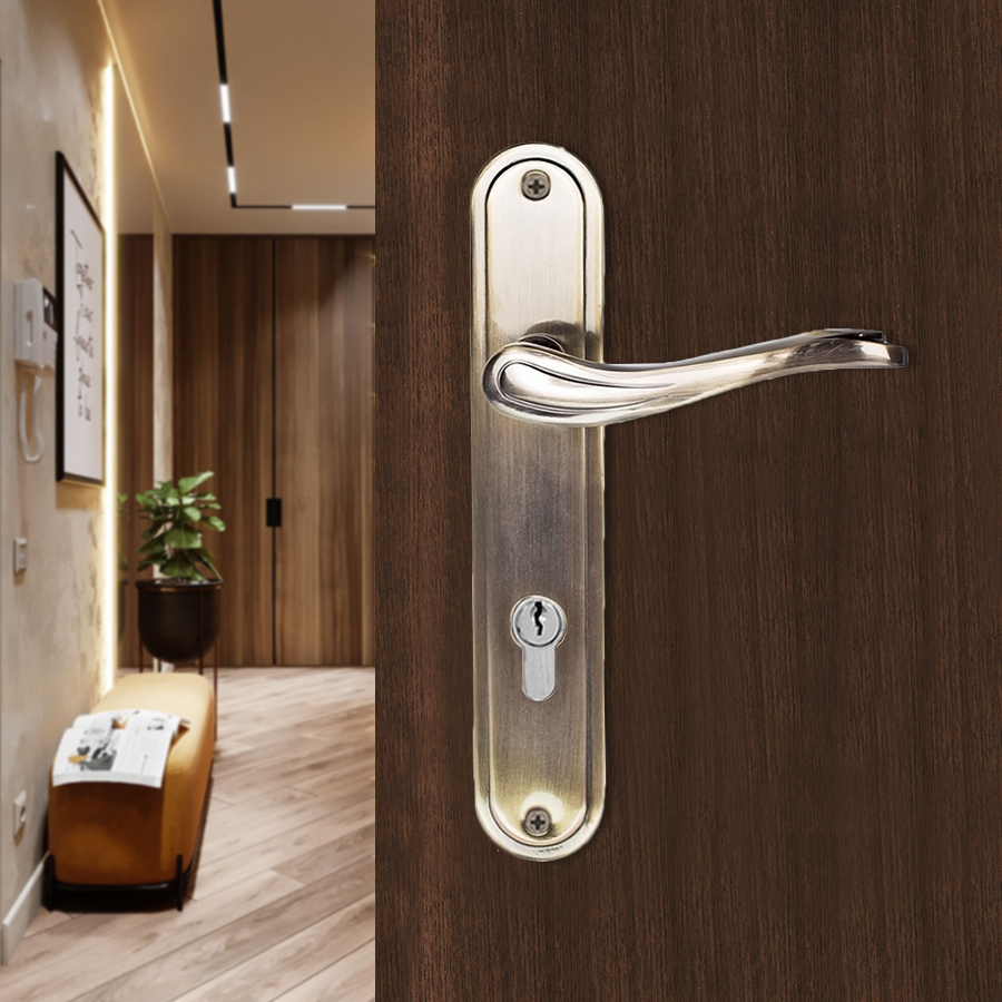 Ручка на планке Trodos 85/59-M AB бронза