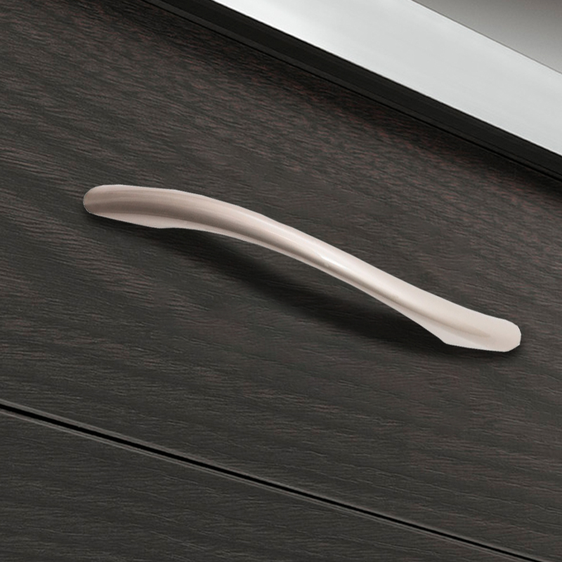 Ручка-скоба мебельная Trodos "ZY-24" 96мм сплав ЦАМ 43гр, никель