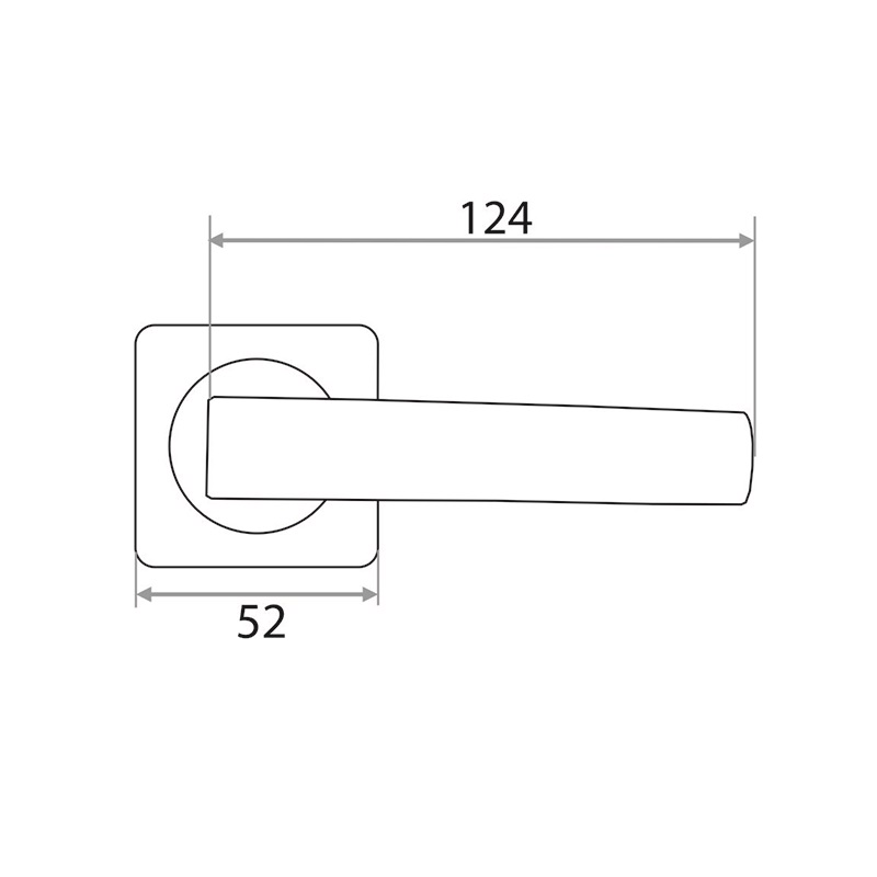 Ручка раздельная Trodos 845-02 GF графит