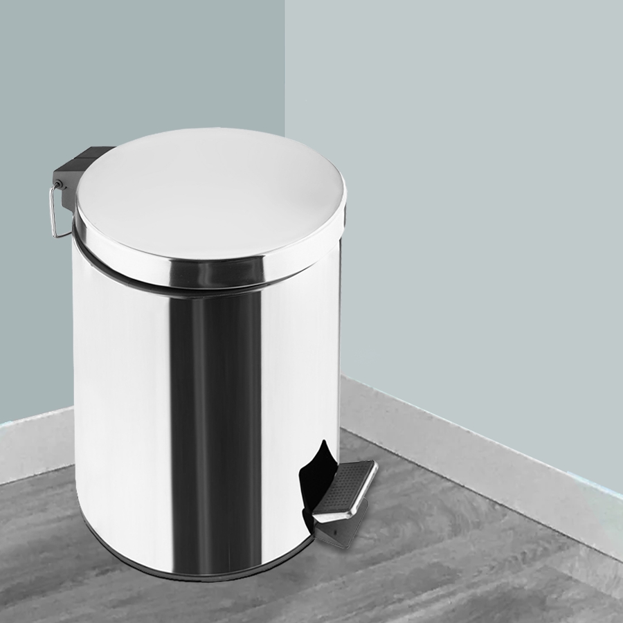 Ведро для мусора Delphinium "Н101" 3л, хром