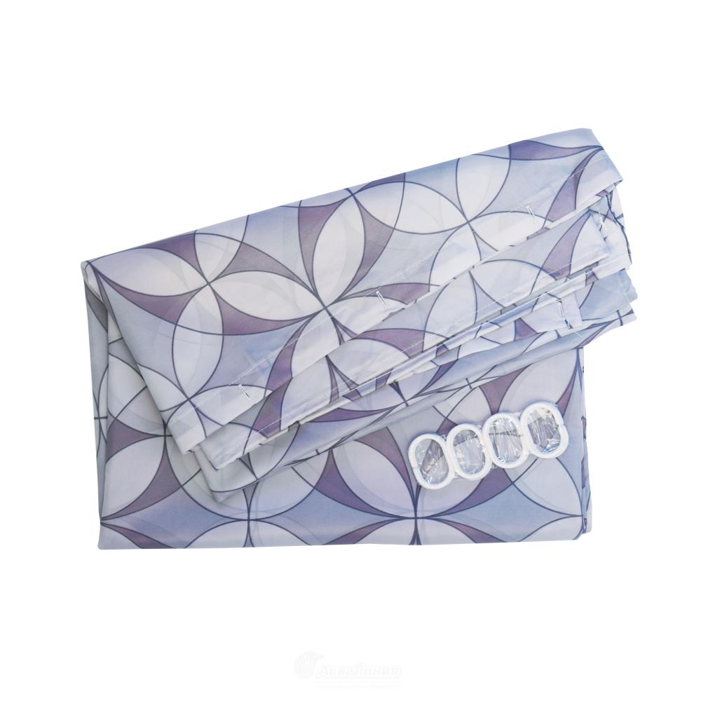 Штора для ванной Delphinium "Калейдоскоп", полиэстер, 180х200см, мультиколор