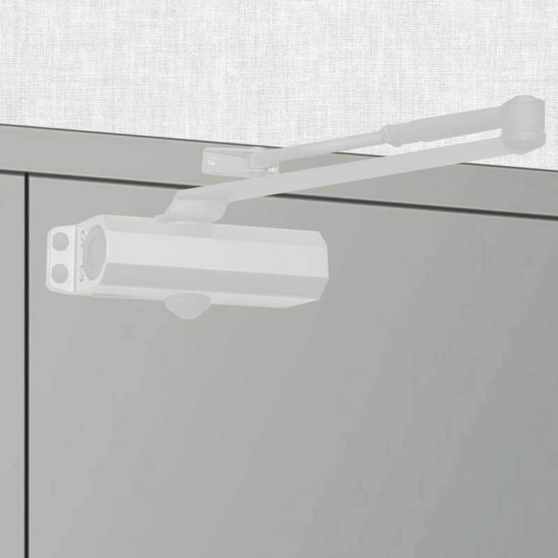 Доводчик дверной Trodos DC-120 до 120 кг, белый