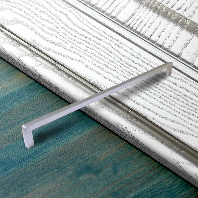 Ручка-скоба мебельная Trodos "DMZ-21203" 320мм сплав ЦАМ 164гр, хром матовый