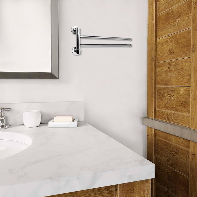 Держатель для полотенца Delphinium двойной "917", хром