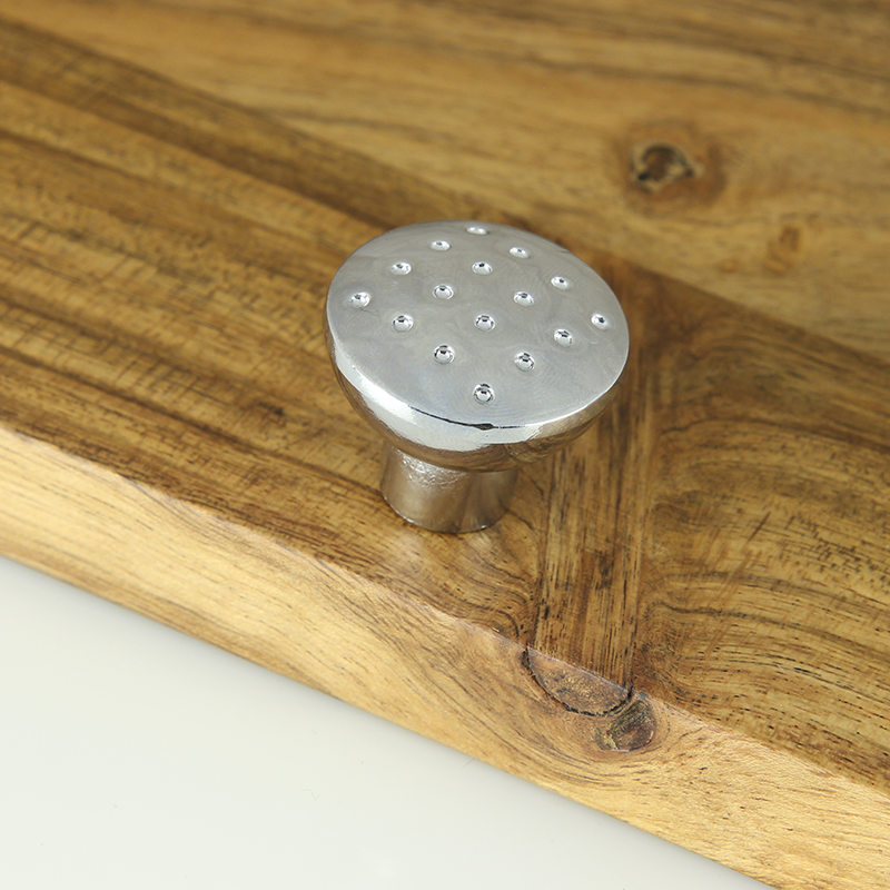 Ручка-кнопка мебельная Trodos "ZY-15" сплав ЦАМ, хром матовый