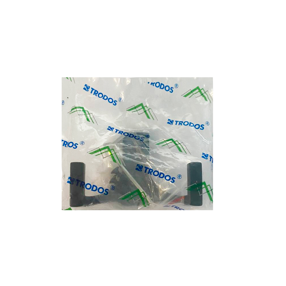 Крючок мебельный Trodos " ZY-146B" 2-рожковый, сплав ЦАМ, черный