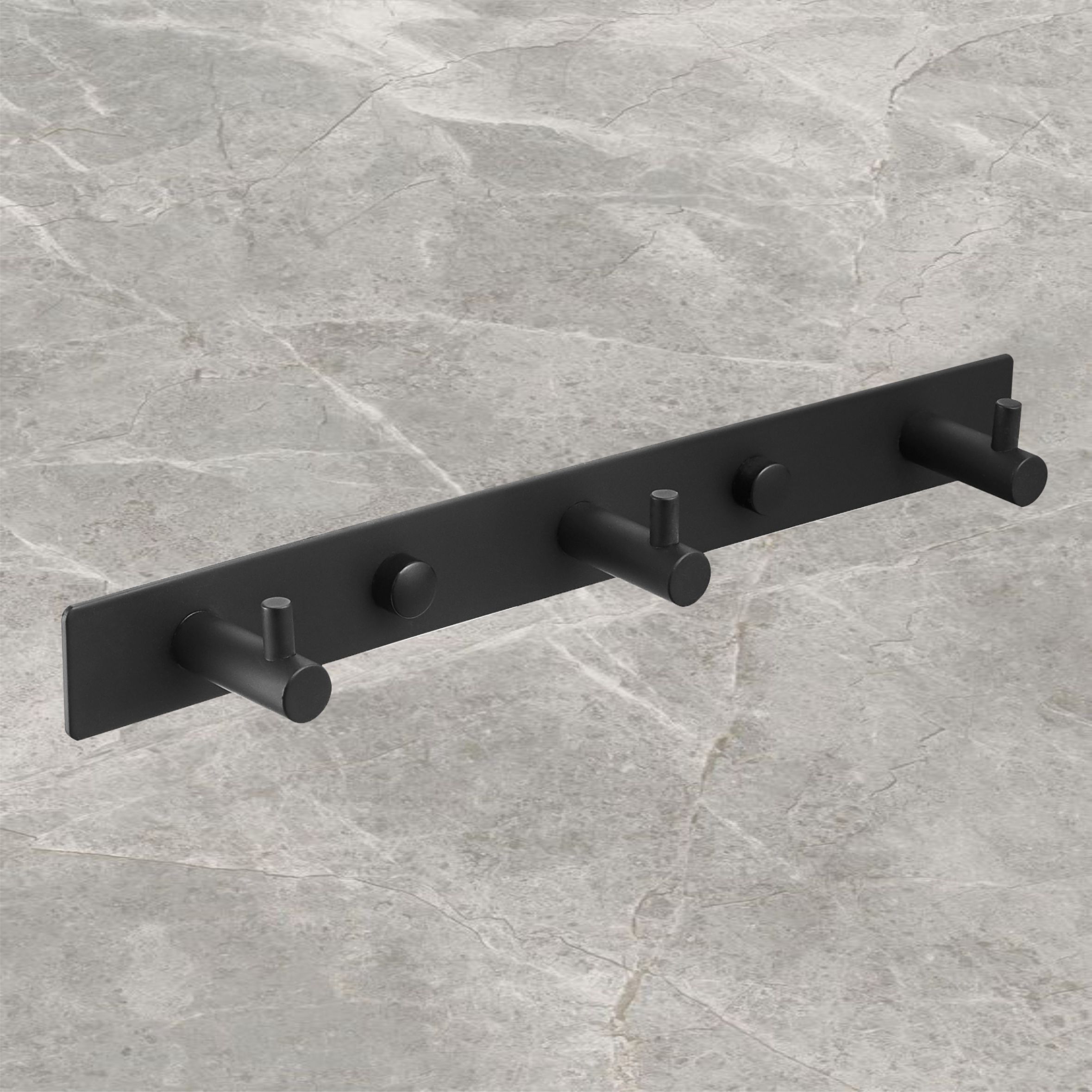 Крючок на планке Delphinium тройной "R011", черный