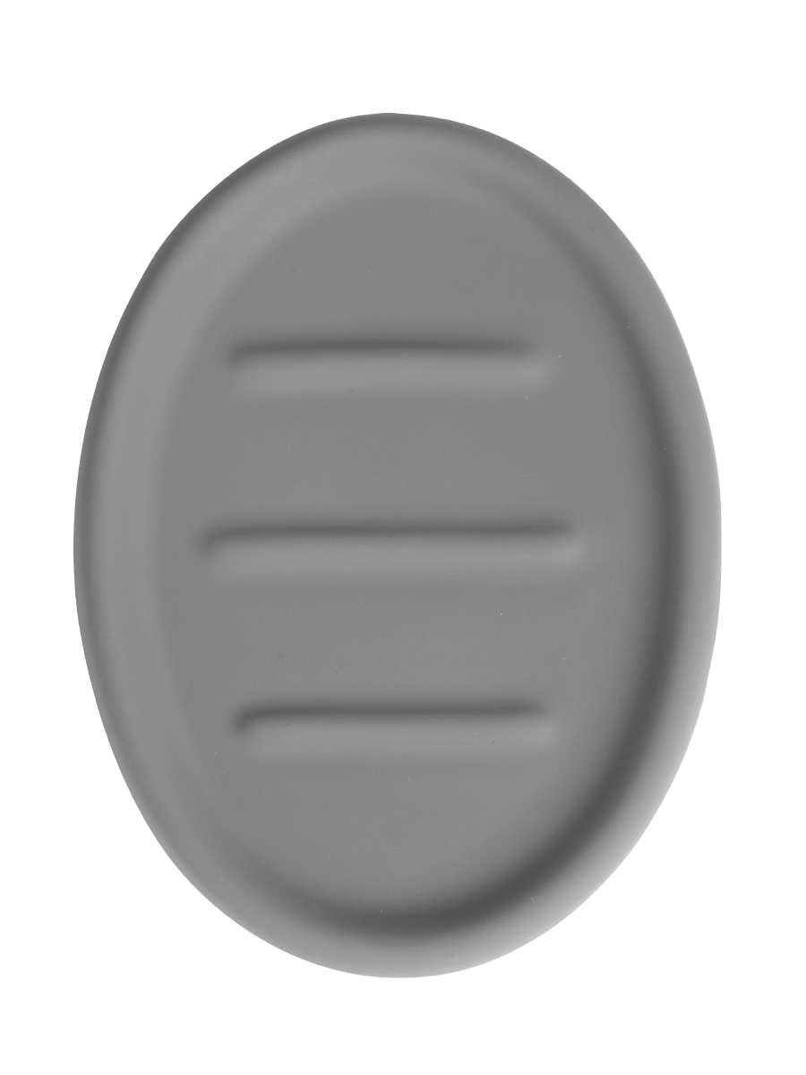 Мыльница Zenfort "Soft", керамика, серый