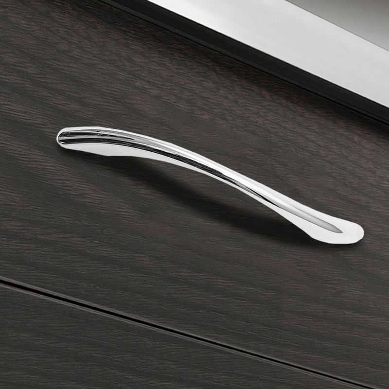 Ручка-скоба мебельная Trodos "ZY-24" 96мм сплав ЦАМ 43гр, хром