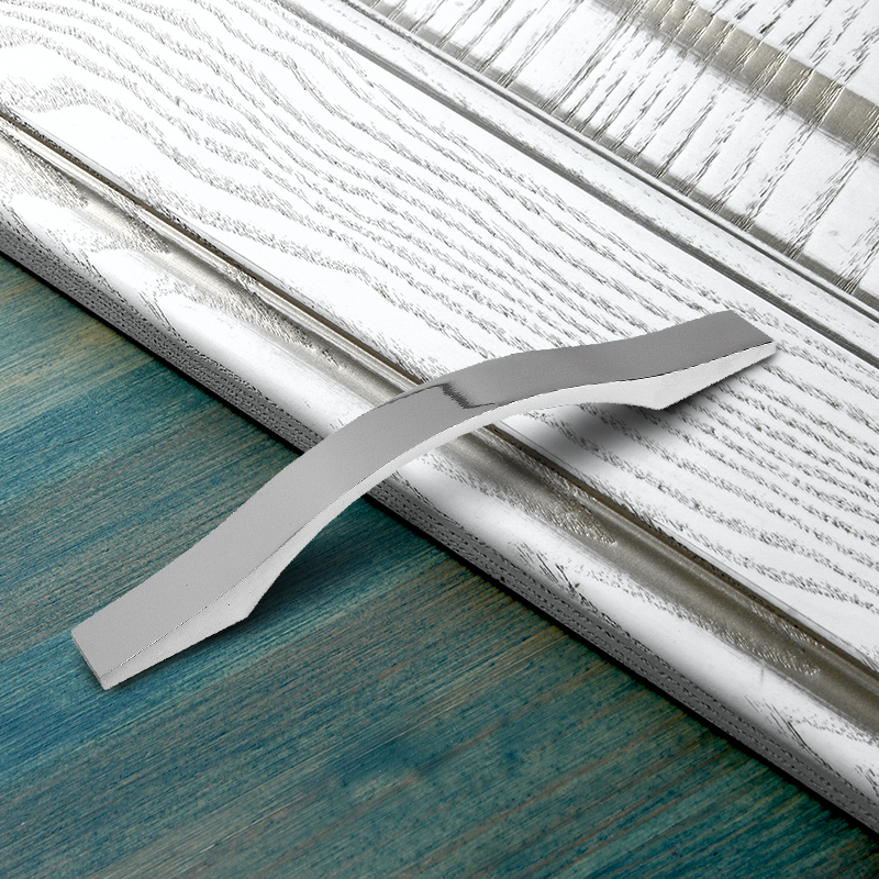 Ручка-скоба мебельная Trodos "ZY-98" 160мм алюминий 49гр, хром