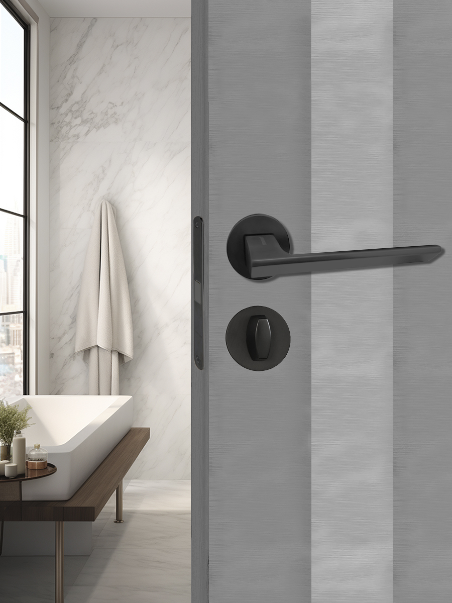 Ручка поворотная Trodos "BK" серия 06 slim, черный