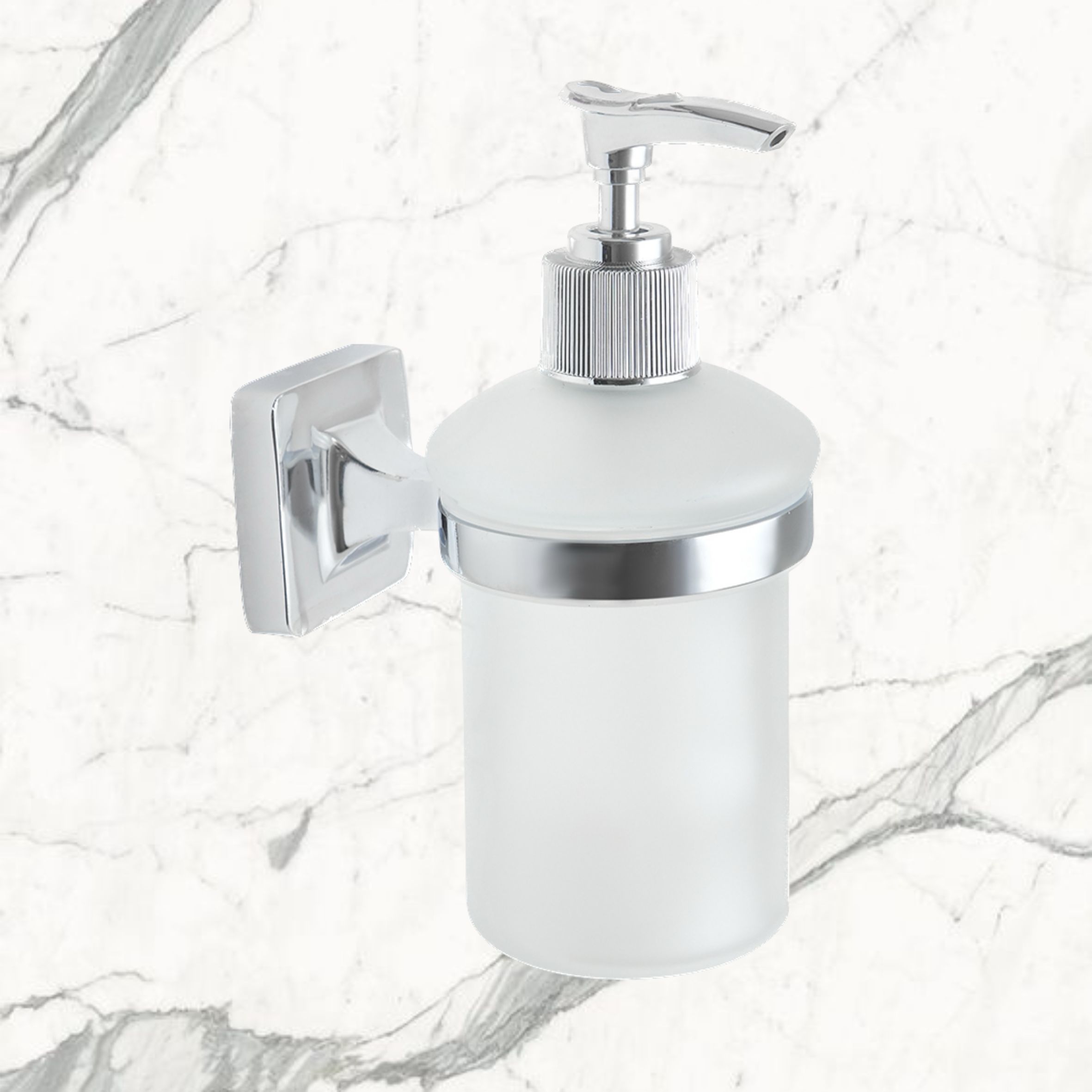 Дозатор для жидкого мыла с держателем Delphinium "6583", хром