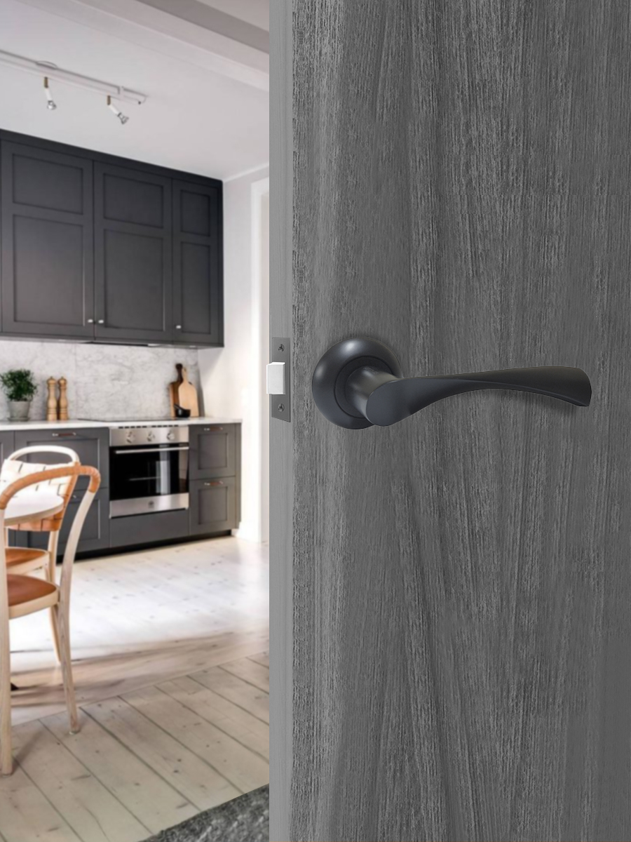 Ручка раздельная Trodos "11" серия 08, черный 