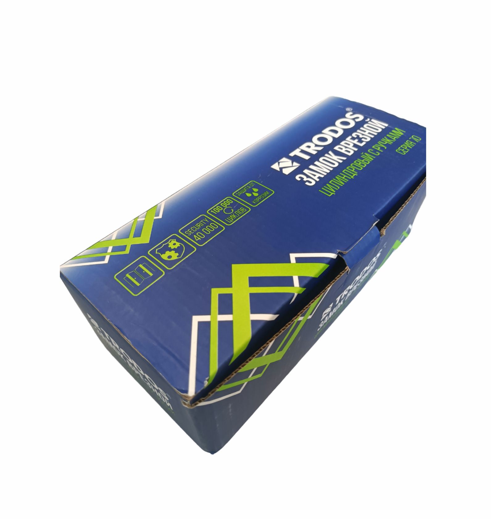 Замок врезной Trodos 70/11-ЦМ с ручкой, бронза