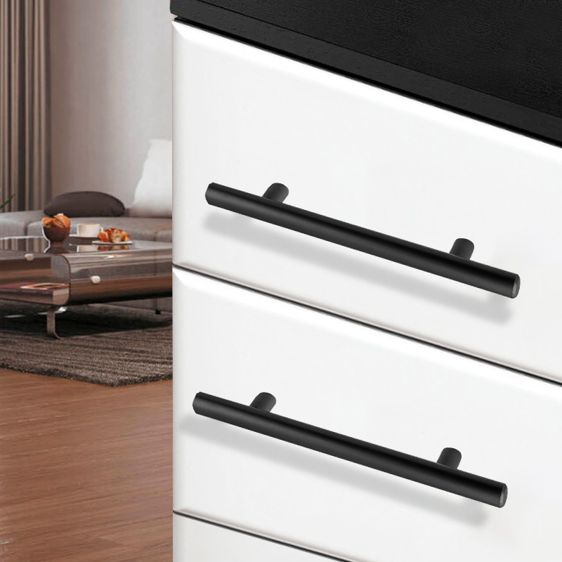 Ручка-рейлинг мебельная Trodos "8926" D12х96-156мм сталь, черный 