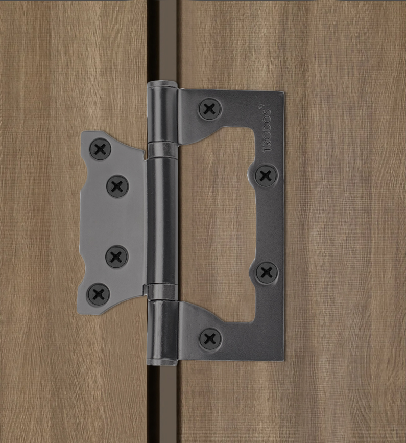 Петля накладная Trodos 100x75x2,5 GF без врезки, графит