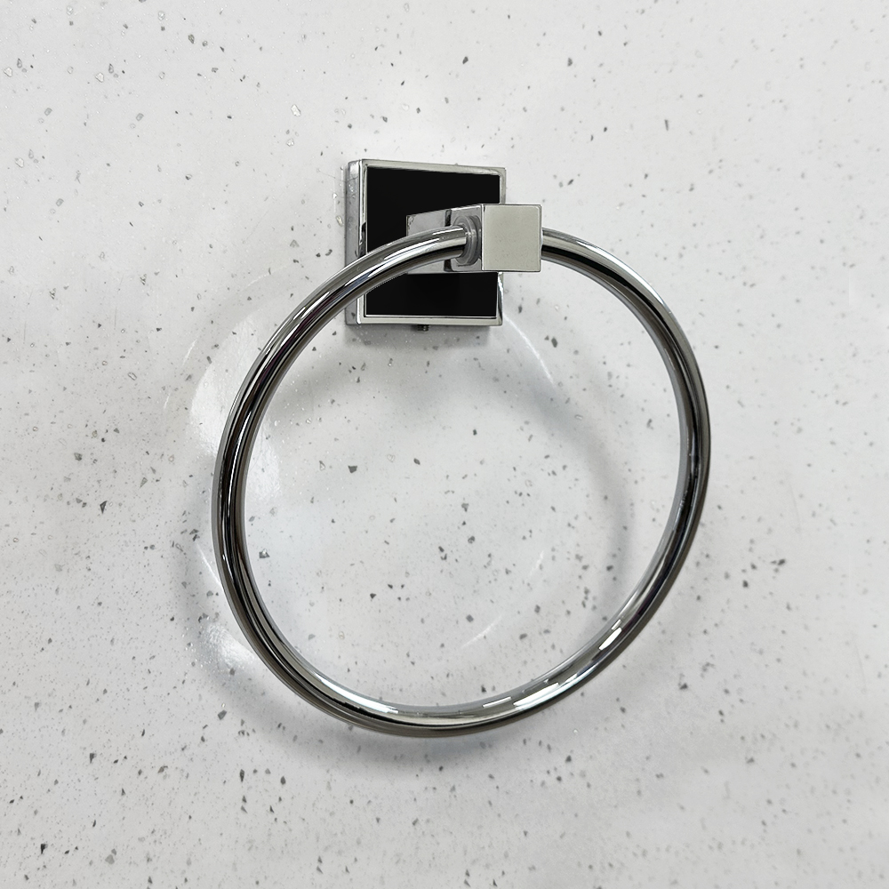 Кольцо для полотенца Zenfort коллекция "Генезис", черный