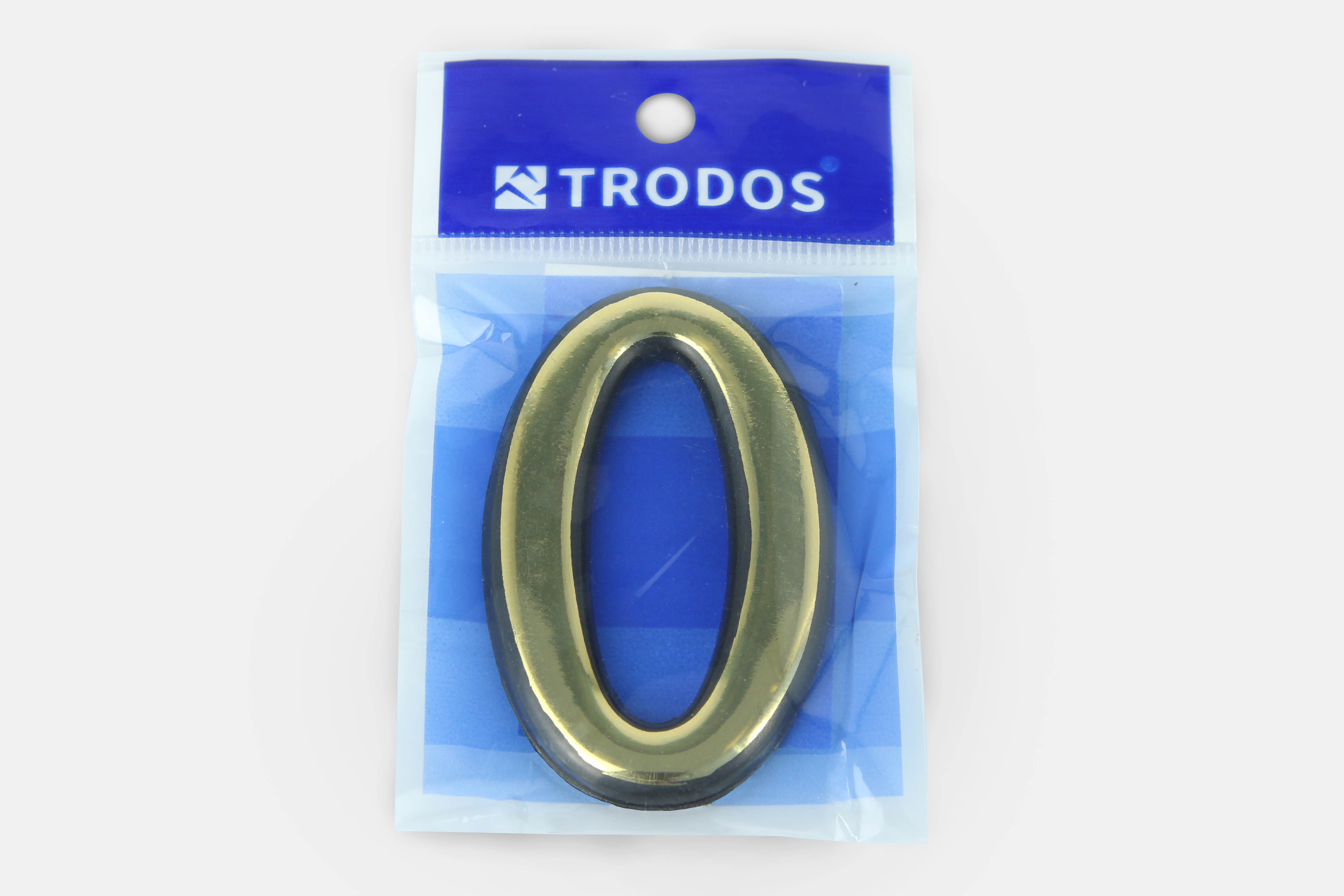 Цифра дверная Trodos "0" золото