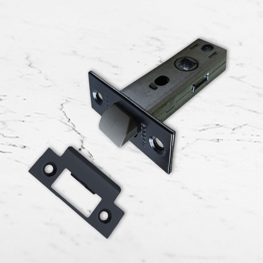 Защелка врезная Trodos 6-45/P BL пластик, черный