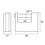 Замок навесной Trodos ВС-HG3-70 чугун