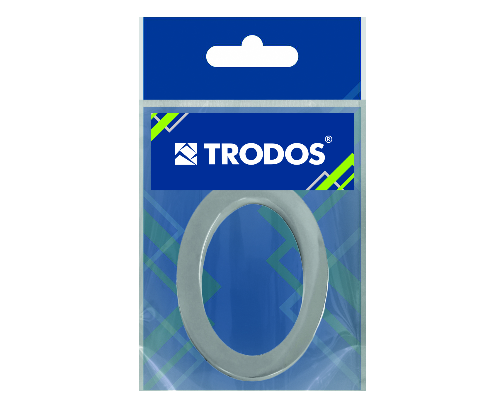 Цифра дверная Trodos "0" модерн, хром