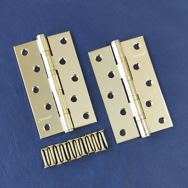 Петля накладная Trodos 125х75х2,5 GP золото