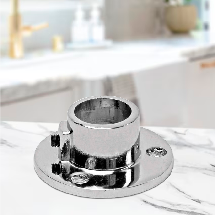 Фланец для трубы D16, хром