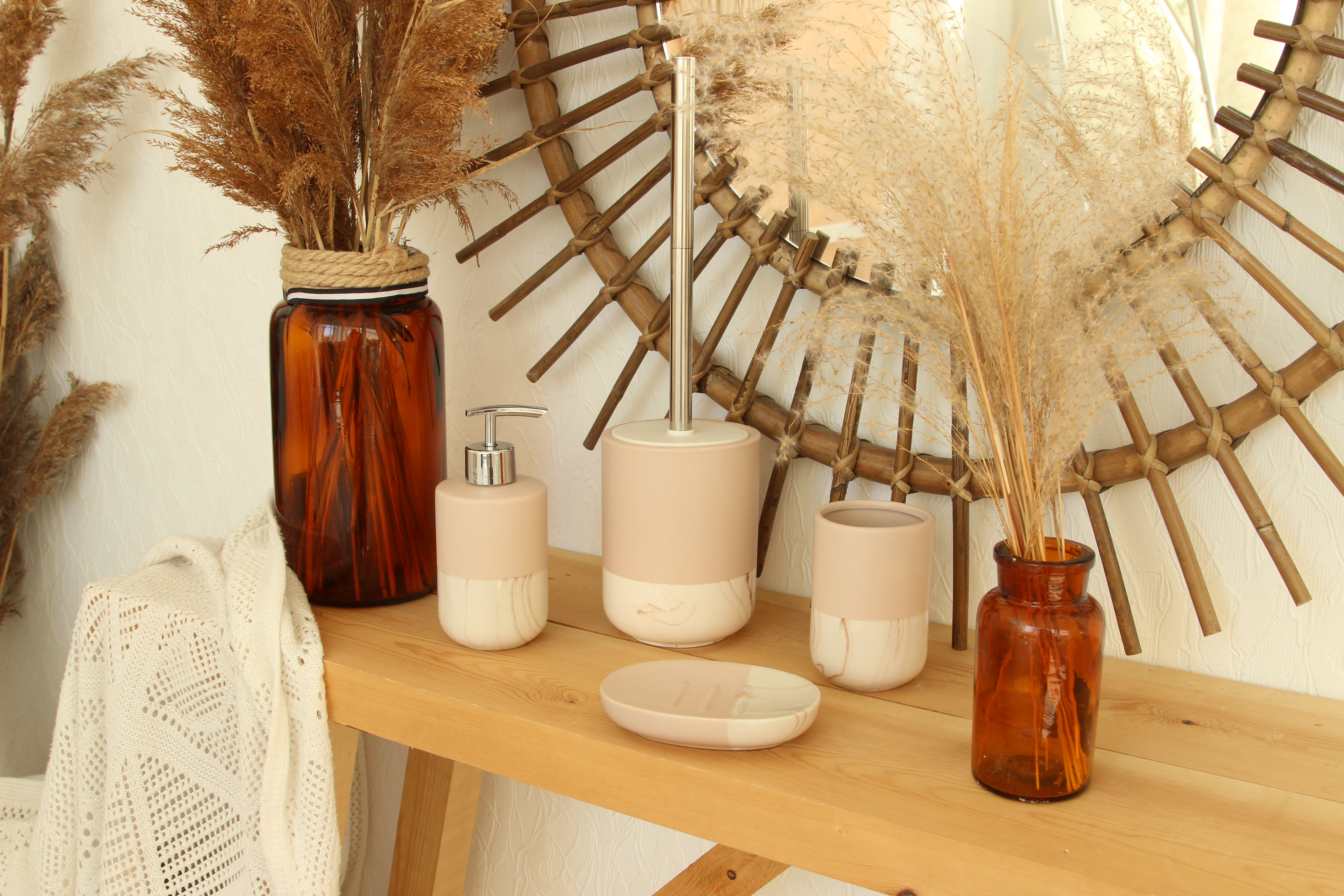 Ерш Delphinium коллекция "Крема Нова", керамика