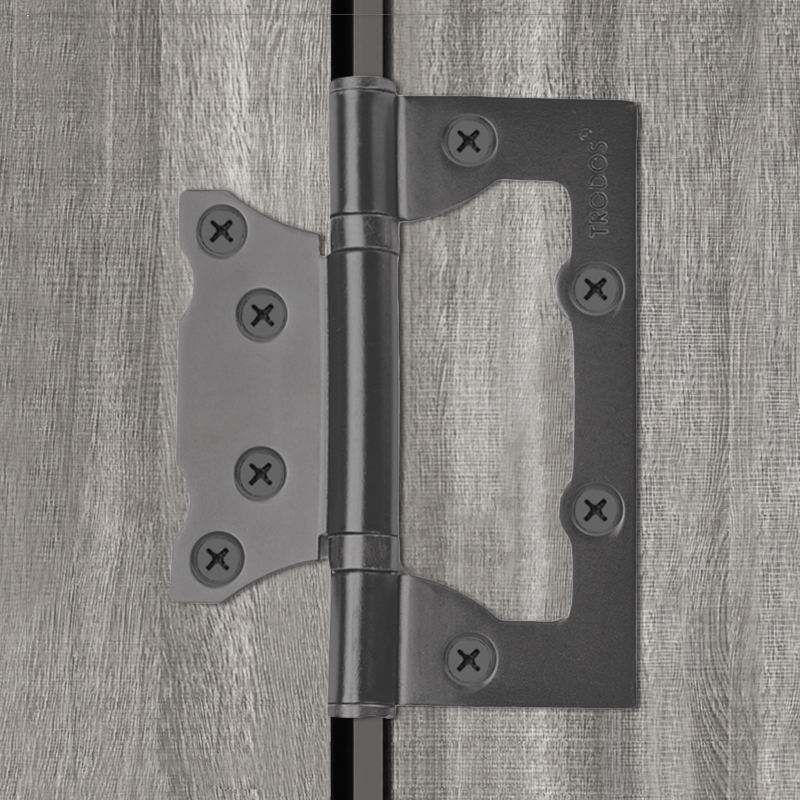 Петля накладная Trodos 100х75х2,5 BN без врезки, черный никель