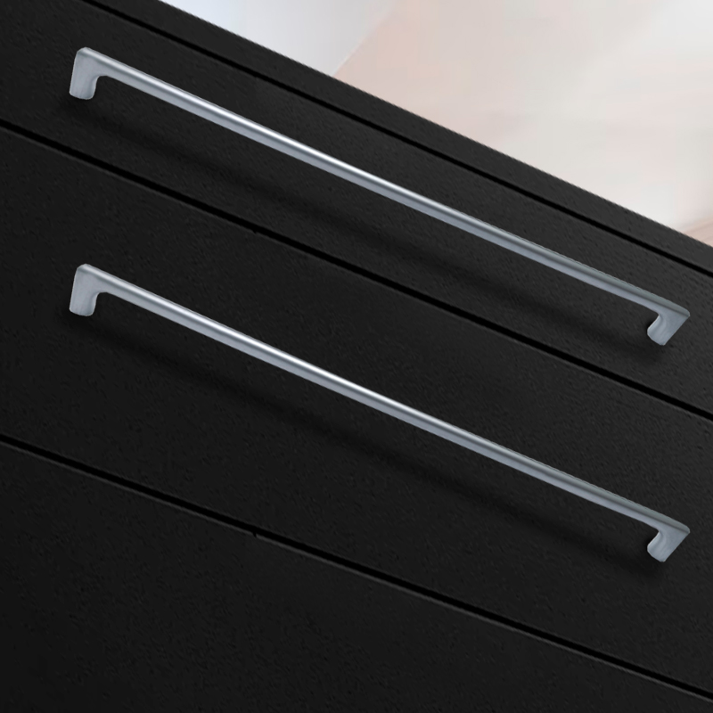 Ручка-скоба мебельная Trodos "8018" 320мм сплав ЦАМ 166гр, хром матовый