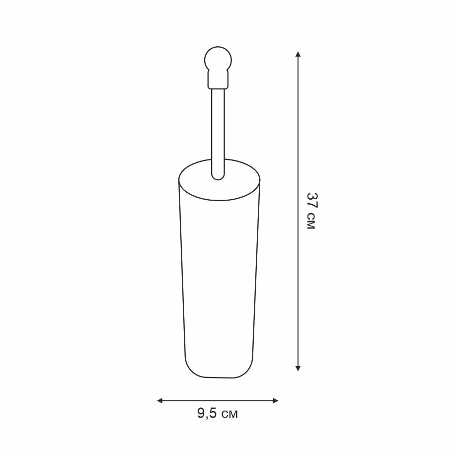 Ерш напольный Delphinium "1090", хром