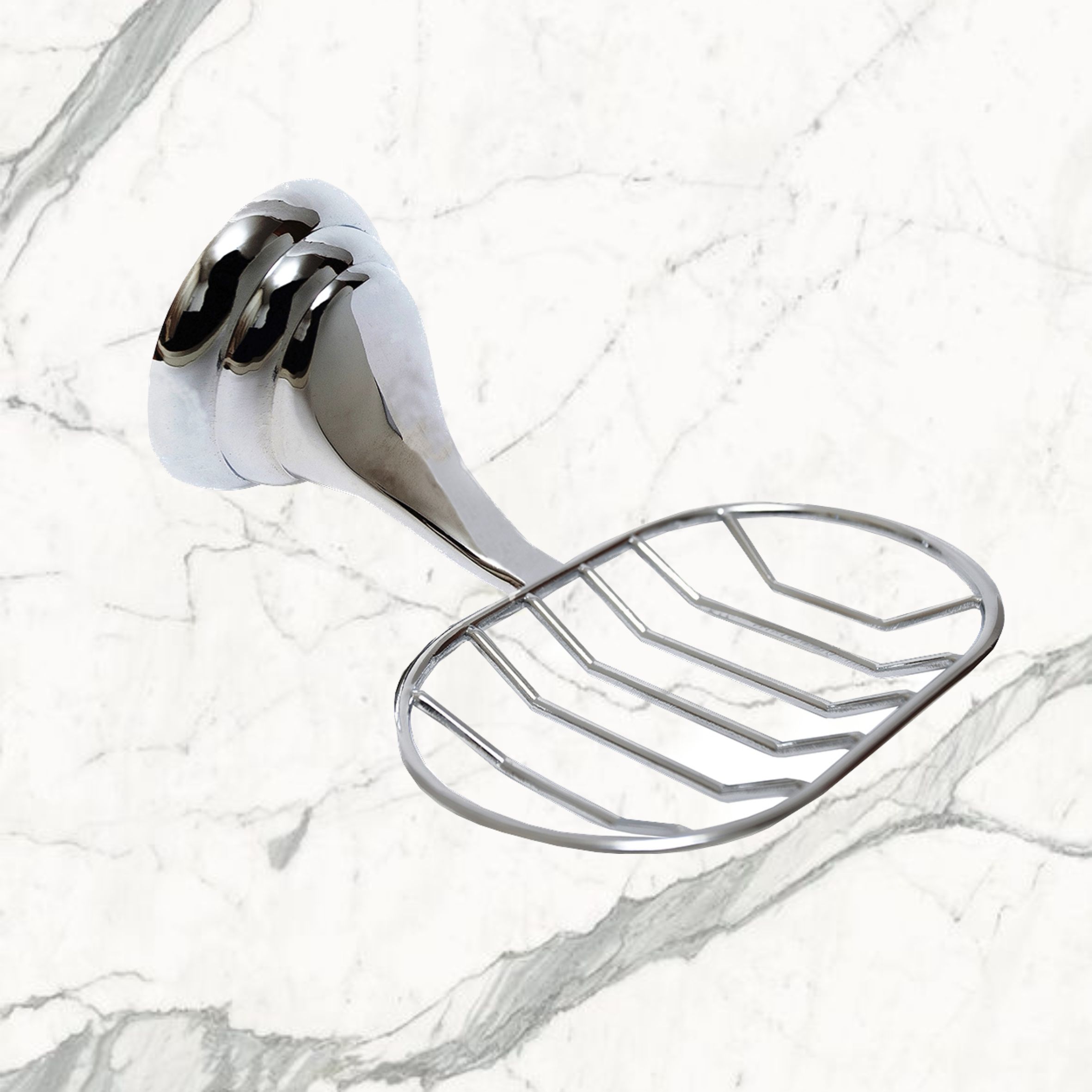 Мыльница металлическая с держателем Delphinium "3169", хром