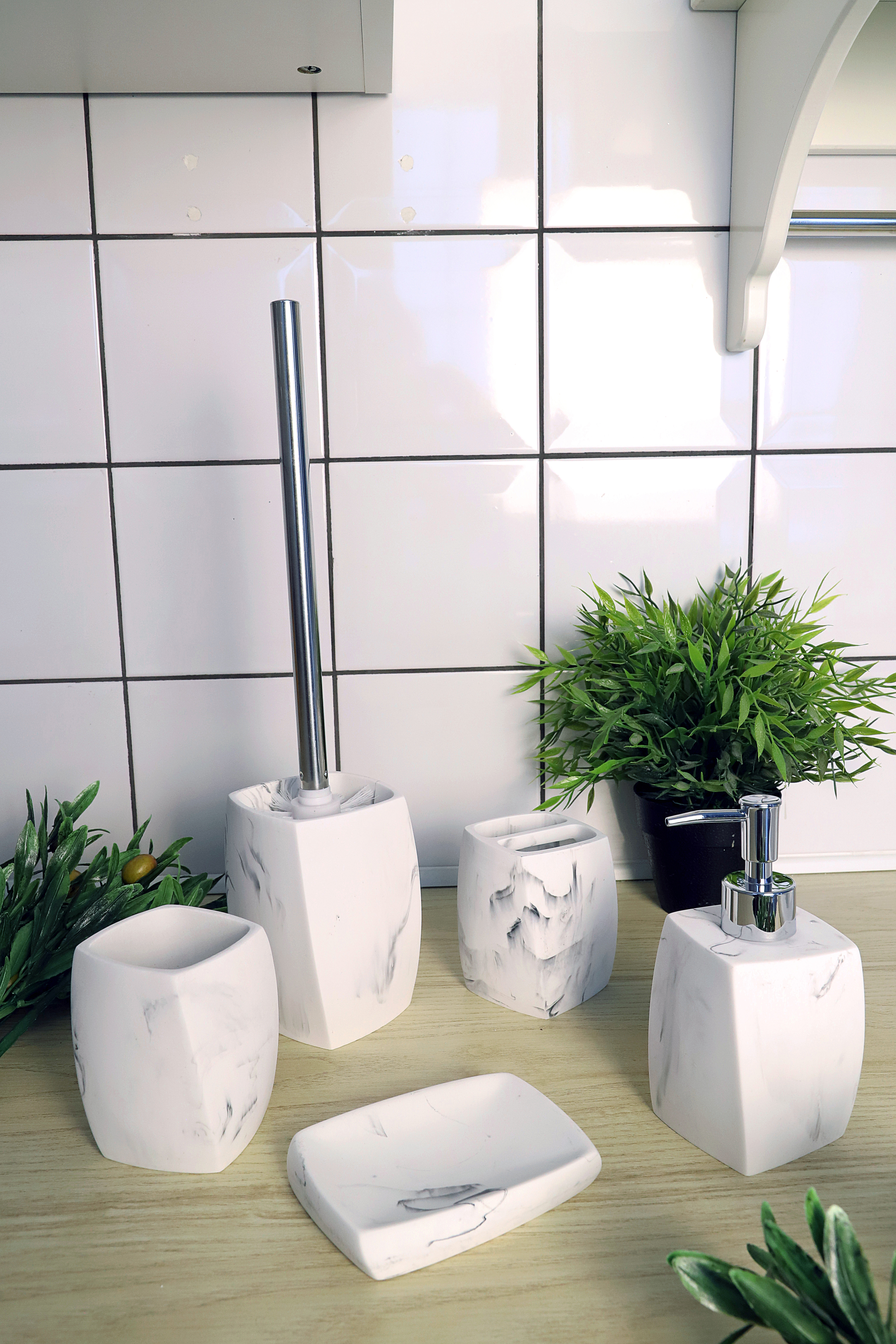 Ерш Zenfort коллекция "Мрамор", полирезина