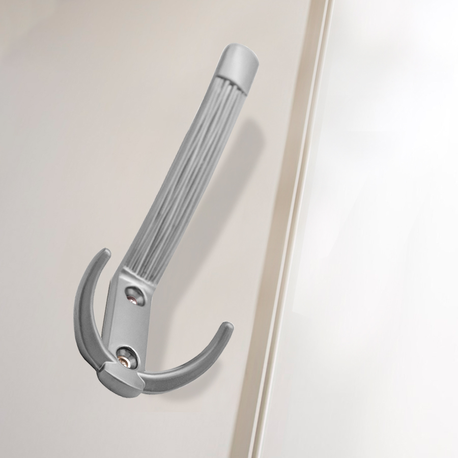 Крючок мебельный Trodos "ZY-213А" 3-рожковый, сплав ЦАМ, хром матовый