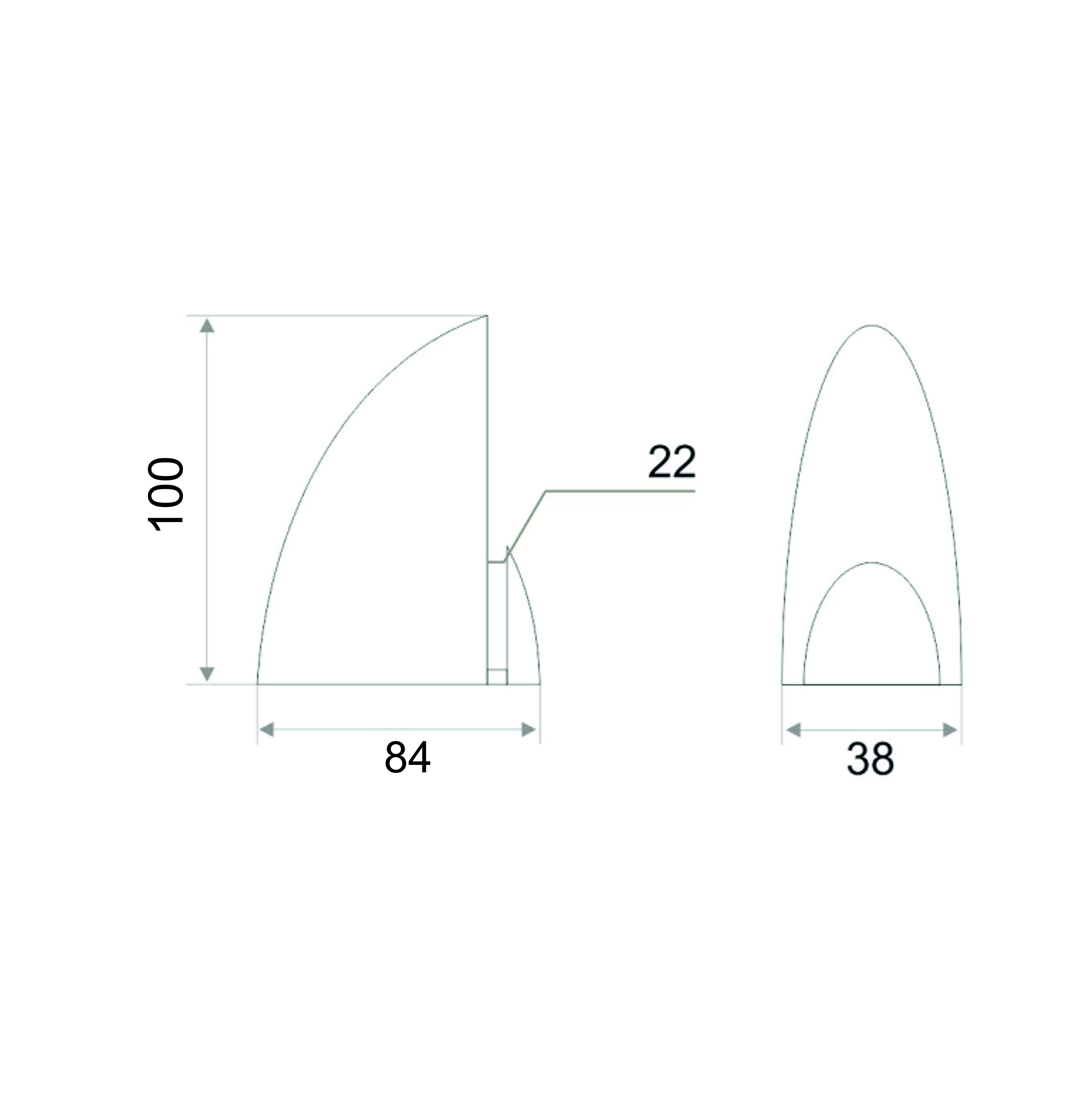 Полкодержатель Trodos "Пеликан" 100х84 2шт, золото