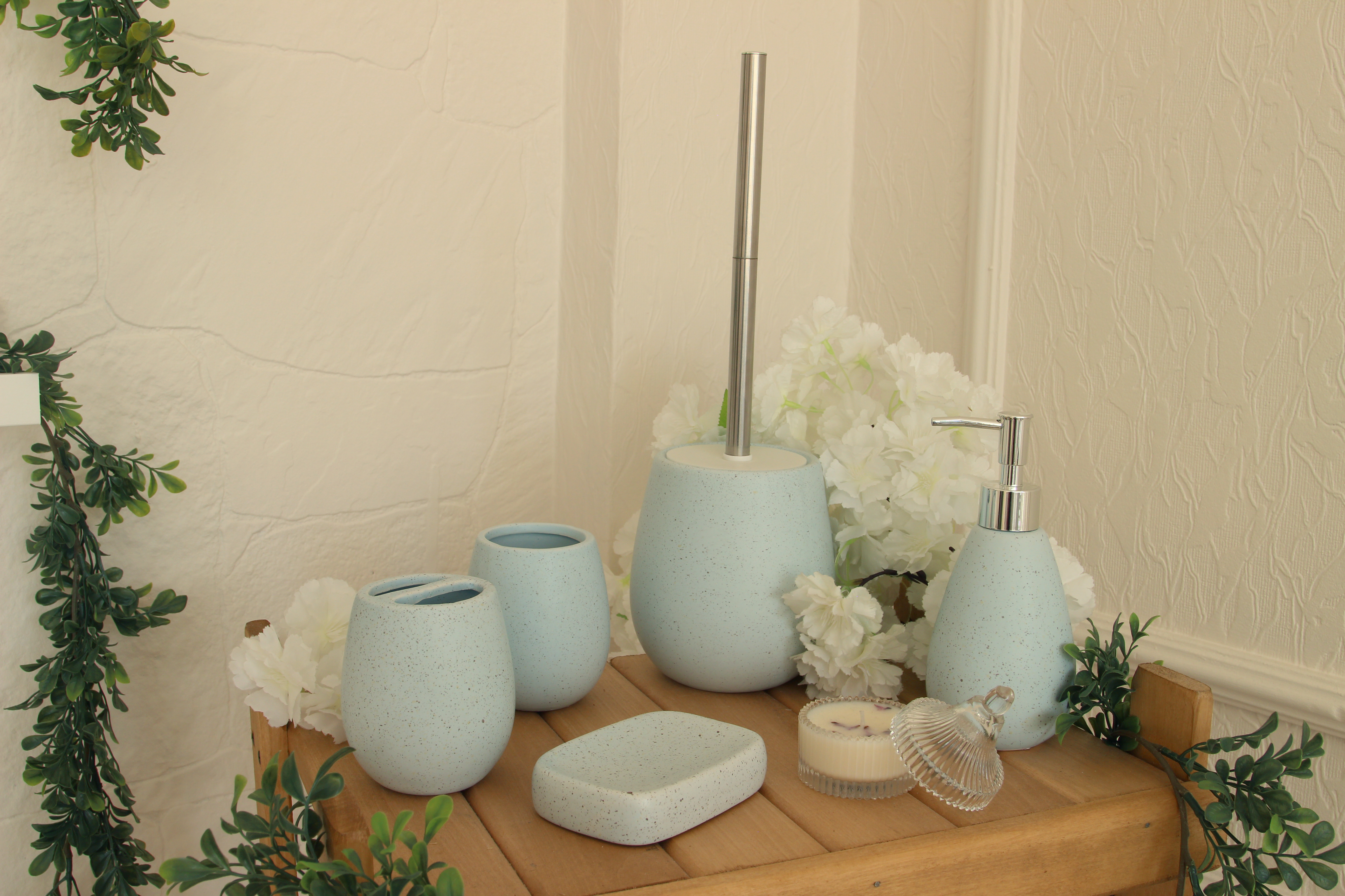 Мыльница Delphinium коллекция "Блю Стоун", керамика