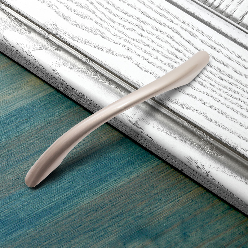 Ручка-скоба мебельная Trodos "ZY-24" 96мм сплав ЦАМ 43гр, никель