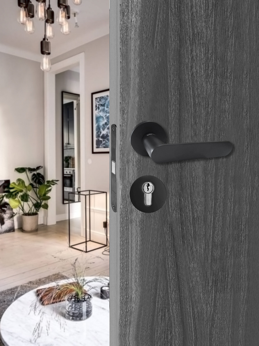 Накладка на цилиндр Vrata "ЕТ AL" серия 06 slim, черный